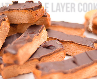 Healthy Triple Layer Cookies.