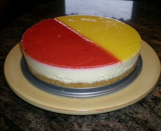 Citroncheesecake med passionsfrukt