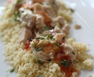 Kyckling sweet chili med couscous