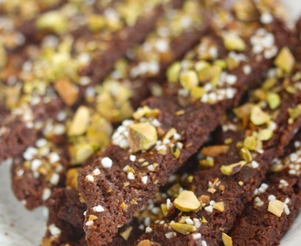 Delicious Chocolate & Pistachio Cookies – Supergoda Choklad & Pistage Snittar