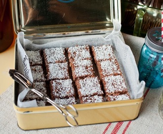 Kärleksmums - chokladrutor med kokos