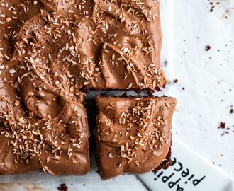 Chokladkaka med pepparkaksfrosting