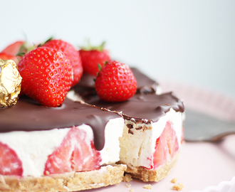 No bake strawberry cheesecake