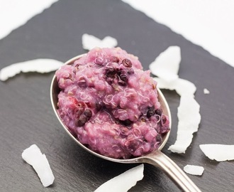 Coconut Blackberry Quinoa Porridge