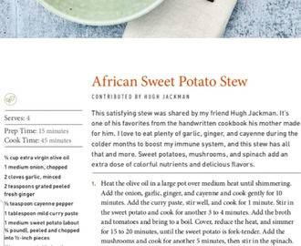 Afrian sweet potato stew