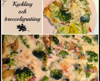 Kyckling och broccoligratäng