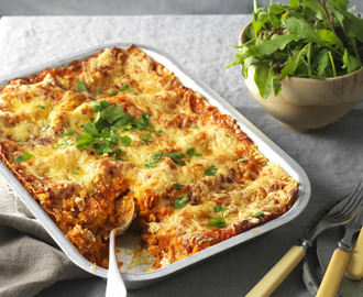 Lasagne med röda linser