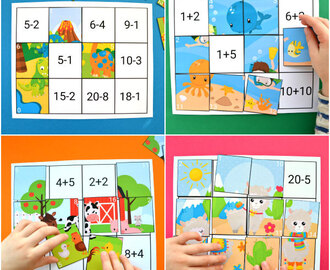 Addition & Subtraction to 20 Puzzles - Frogs and Fairies