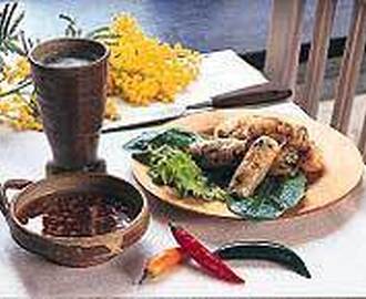 Kryddiga vietnamesiska vårrullar