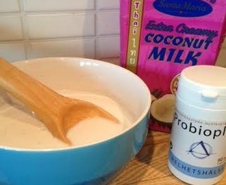 Kokosyoghurt - gör själv med Helhetshälsas Probioplex