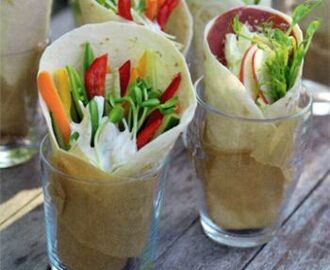 Wraps med grönsaker