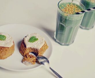 Morotsmuffins och gröna smoothies