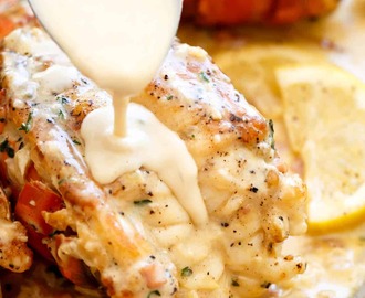 Creamy Bacon Lobster Tails