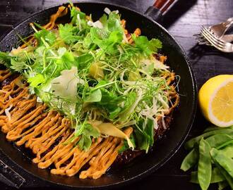 Okonomiyaki – japansk omelett