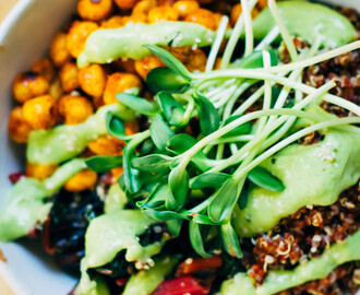 Quinoa Nourish Bowl w/ The Best Avocado Dressing