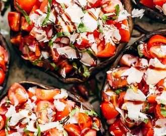 Grilled Bruschetta Portobello Mushrooms