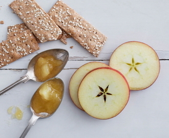 Äppelmarmelad med smak av karamell