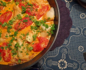 Spätta med curry och tomat