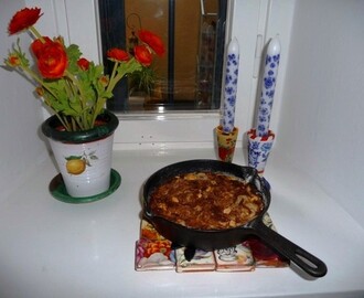 Skillet Cookie med choklad och jordnötter