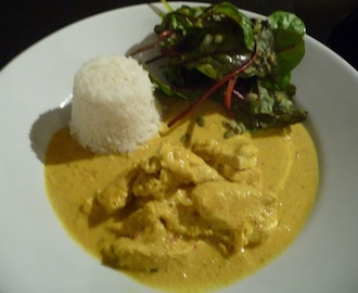 Indisk kycklingcurry