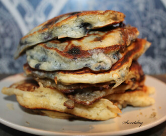 Nyårsfrukost - Blueberry pancakes