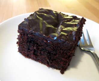 Soaked chocolate cake
