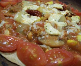 Indisk Kycklingtacos - fast som pizza :)