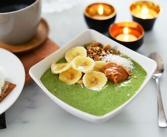 Grön smoothie bowl