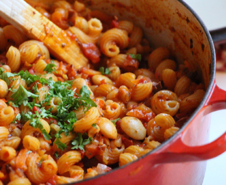 One Pot Pasta Puttanesca och ett bra sätt att minska matsvinn!