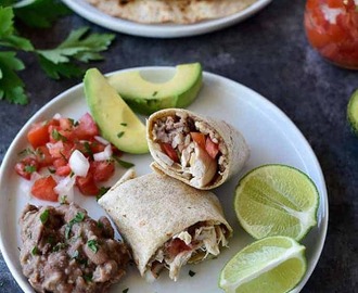 Shredded Chicken Burritos Recipe