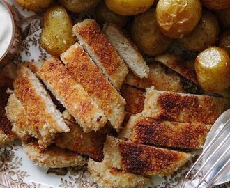 Senapspanerade Sojafiléer & Saltrostad potatis med Senaps- & honungssås