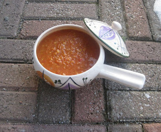 Orientalisk linssoppa med spiskummin och linser