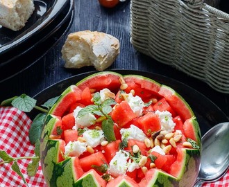 Wassermelonensalat mit Feta – schnell und einfach