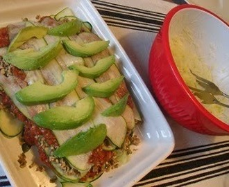 Raw lasagne med frön och avocado eller ditt eget hopkok