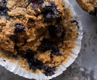 Blueberry, parsnip & maca breakfast muffins