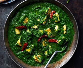 Vegetarisk palak paneer - Vegomagasinet