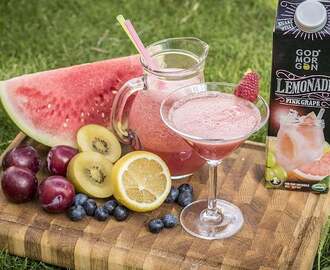 Uppfriskande sommardrink med vattenmelon och God Morgon Lemonade