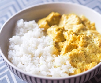 Currytofu med ris