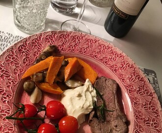 Welsh Lamb – Lammrostbiff med rostad potatis och chevrecreme