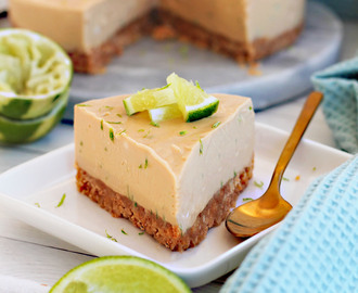 Vegansk key lime cheesecake