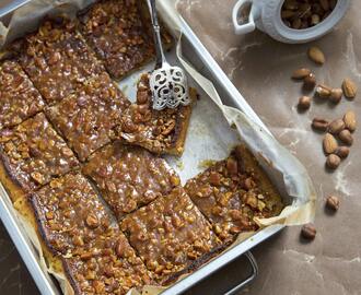 Glutenfri nötig toscakaka i långpanna