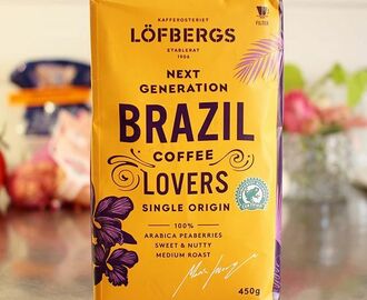 #Veckanskaffe - Löfbergs Next Generation Brazil. Utsökt eftermiddagskaffe med en fin chokladbit till ???☕☕ #Köketsbox #Matnytt #Spisat #Kaffenytt #Kaffe #Coffee #Brazil