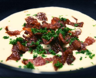 Potatissoppa med knaprigt bacon