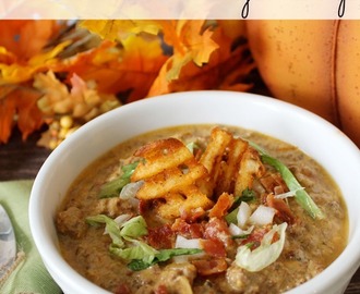 Slow Cooker Bacon Cheeseburger Soup 