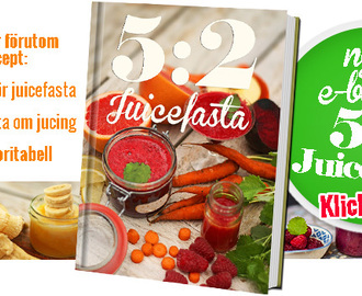 Ny e-bok för dig som vill fasta snabbt och smidigt med 5:2 juicer