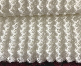 Easiest crochet baby blanket/Crochet blanket pattern/Crochet shawl