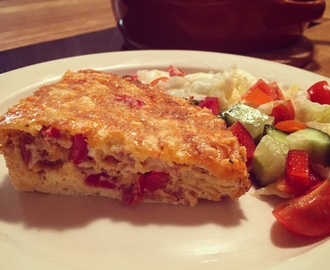 Fritatta med skinka och chorizo…