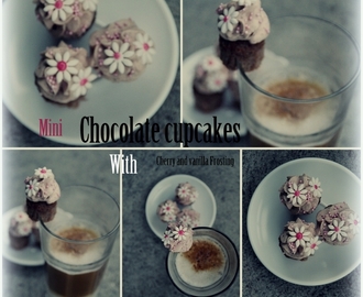 Mini chocolate cupcakes & Alfreds namnsdag