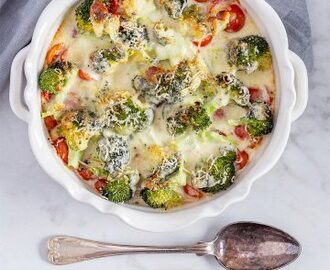 Krämig broccoligratäng