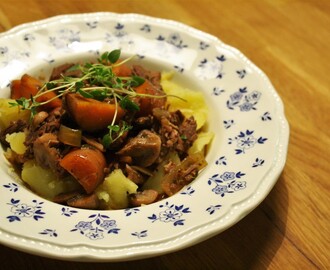 Boeuf  Bourguignon i Crock Pot (slow cooker)